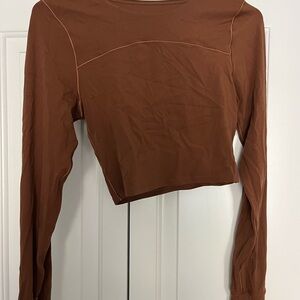 Brown Offline by Aerie open back workout top